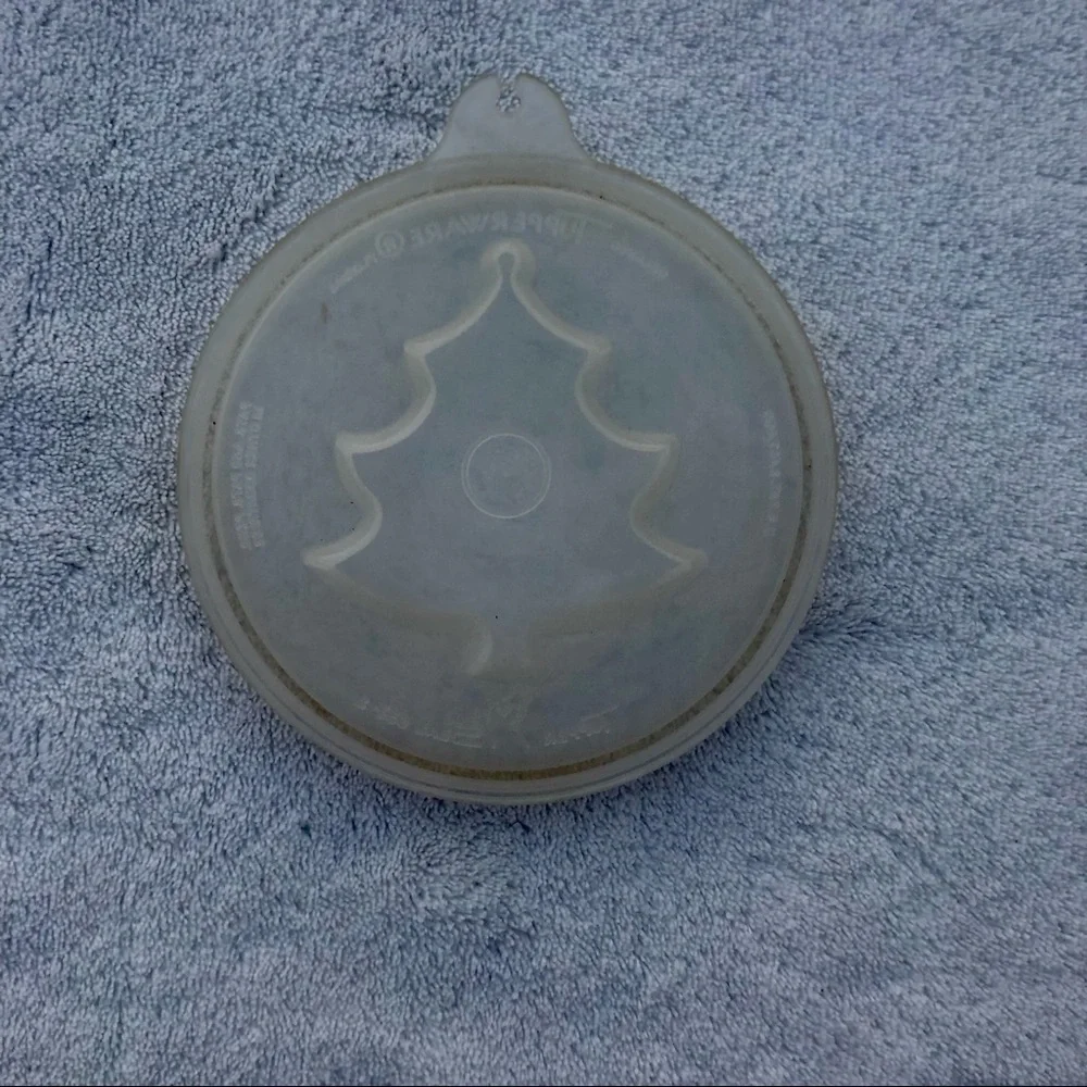 Tupperware Christmas Tree Lid Jello Mold Lid